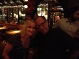 (2012) DH at a bar with his favorite songwriter, Jill Sobule